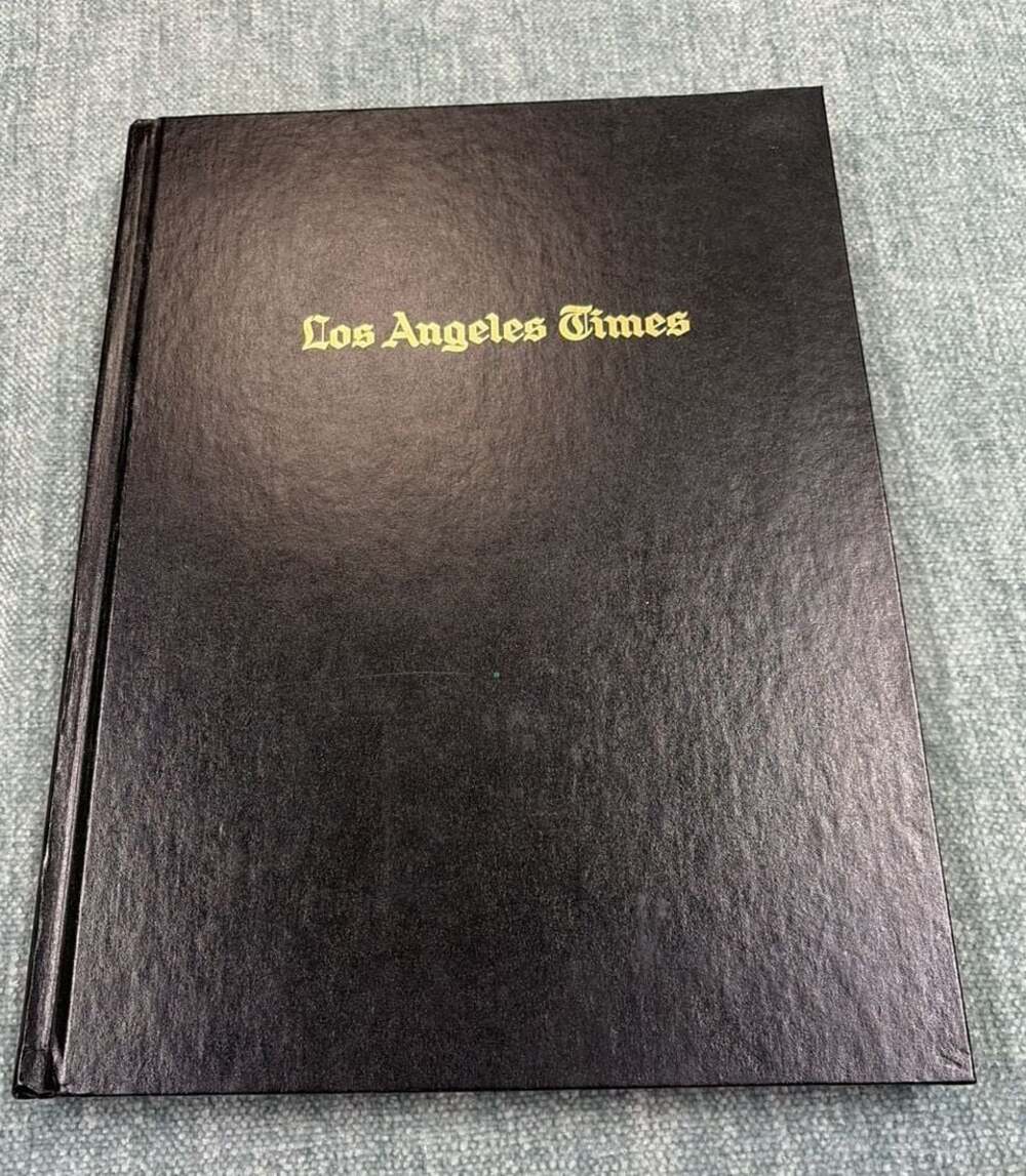 Front Page: 100 Years of the Los Angeles Times 1881-1981 Hardcover Book